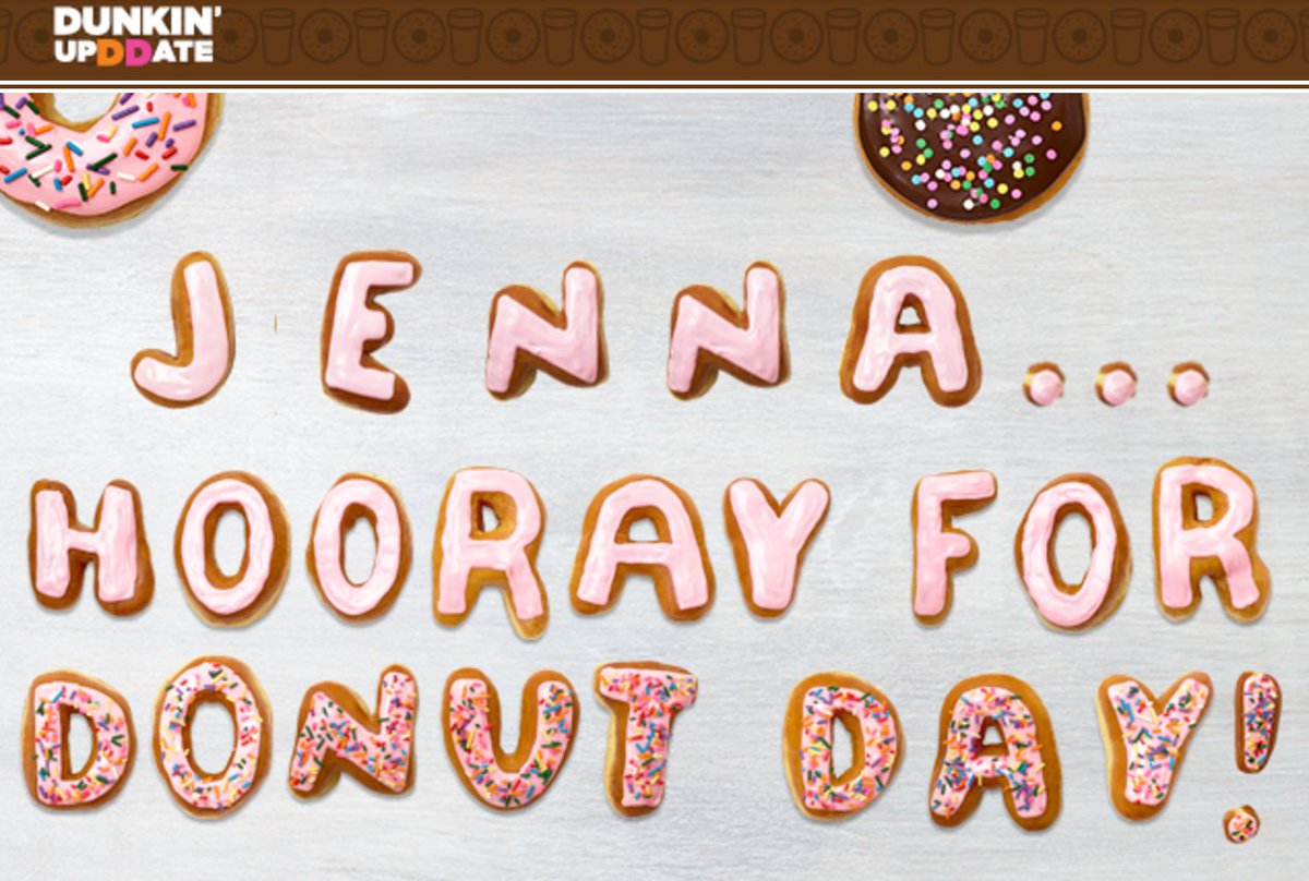 jenna_frye's tweet photo. Love this, @DunkinDonuts ! ❤️🍩 https://t.co/3NPkqcXuEd