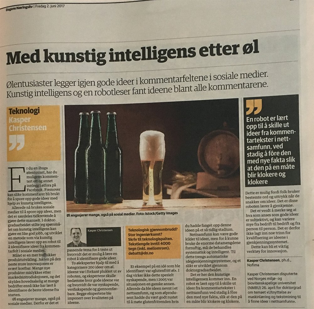aalehaegermark's tweet photo. Vår stipendiat har drevet #machinelearning og lært robot å gjenkjenne gode innovasjonsideer. #vivetmestommat @nofima #matnyttig https://t.co/4OtiLhs60d