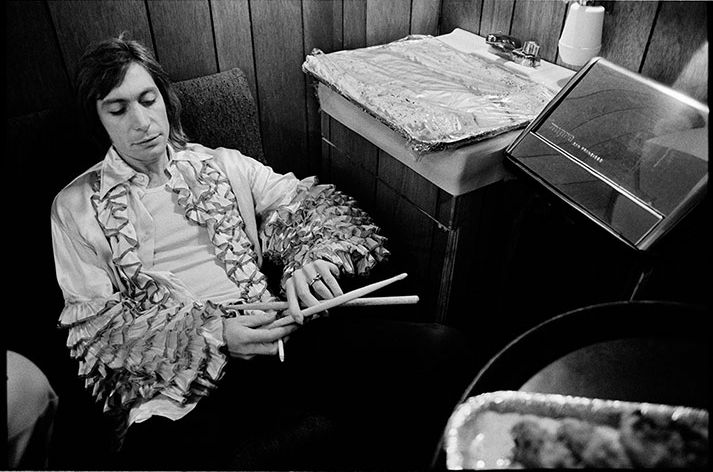 Happy birthday to Charlie Watts. Photo by Jim Marshall, 1972. 