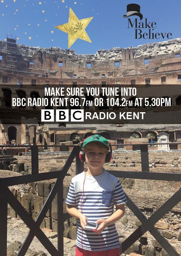 MakeBelieve_UK's tweet photo. Tune in to @BBCRADIOKENT at 5:30 to hear our little #MBTalent 🌟 Kit Cranston talk about his role in a new Ridley Scott film & #Makebelieveuk https://t.co/unm7T7ErE2
