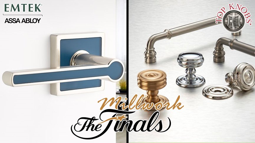 CapitalMillwrk's tweet photo. Your #MillworkChampionshipFinals are:
@emtek_assaabloy Contemporary Color vs. @TopKnobs Pulls & Knobs. #MillworkFinals #CapitalMillwork https://t.co/y5TNeYdOlS