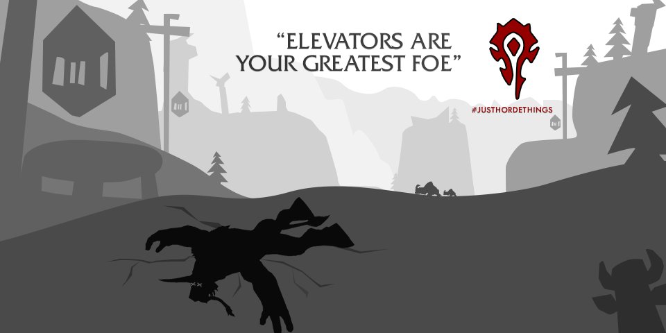 Warcraft's tweet photo. Behold the Thunder Bluff elevator boss! 💀 #JustHordeThings https://t.co/V5mhuEKCWE