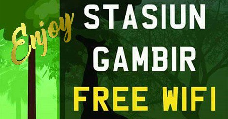 Nikmati free wifi di Stasiun Gambir