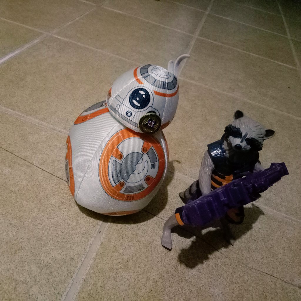 #Day6 of #BB8sSummerVacay What a boring day. We did find an old friend buried in a bunch of scarfs. Actually, BB-8 has no idea who this is.