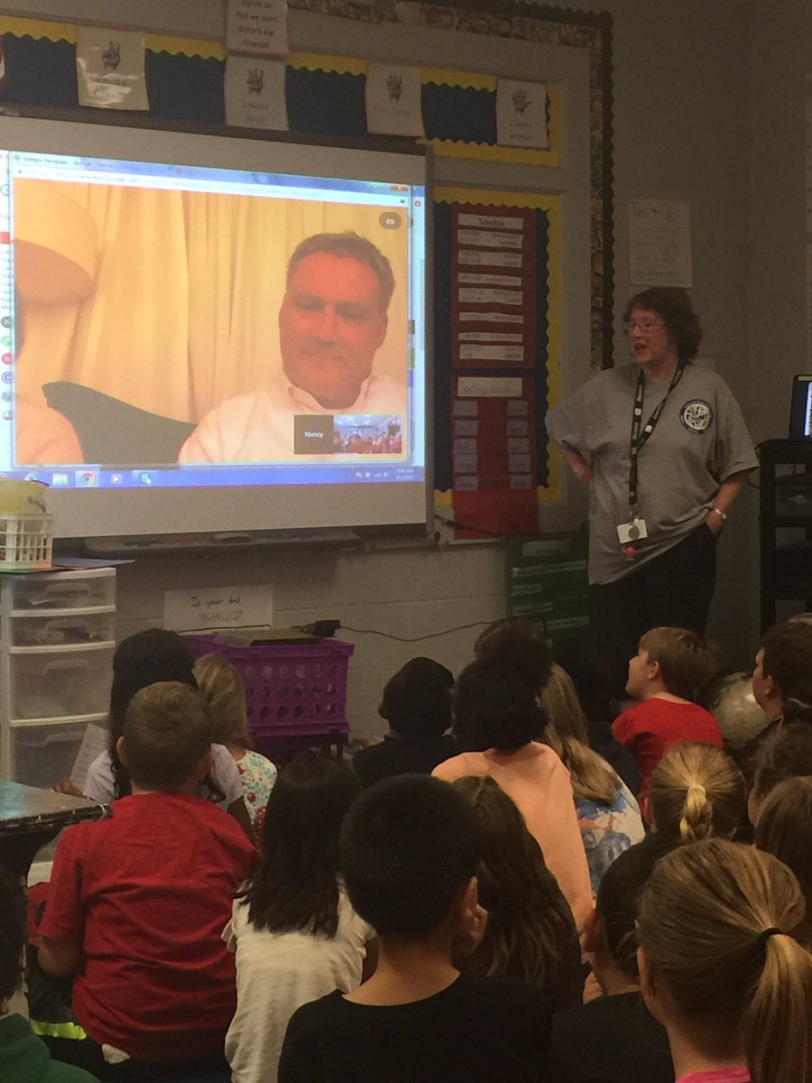2ndGrade_AWE's tweet photo. This morning 2nd grade was able to connect with friends in Hong Kong! #GlobalEd #googlehangouts https://t.co/B2GlI25lby
