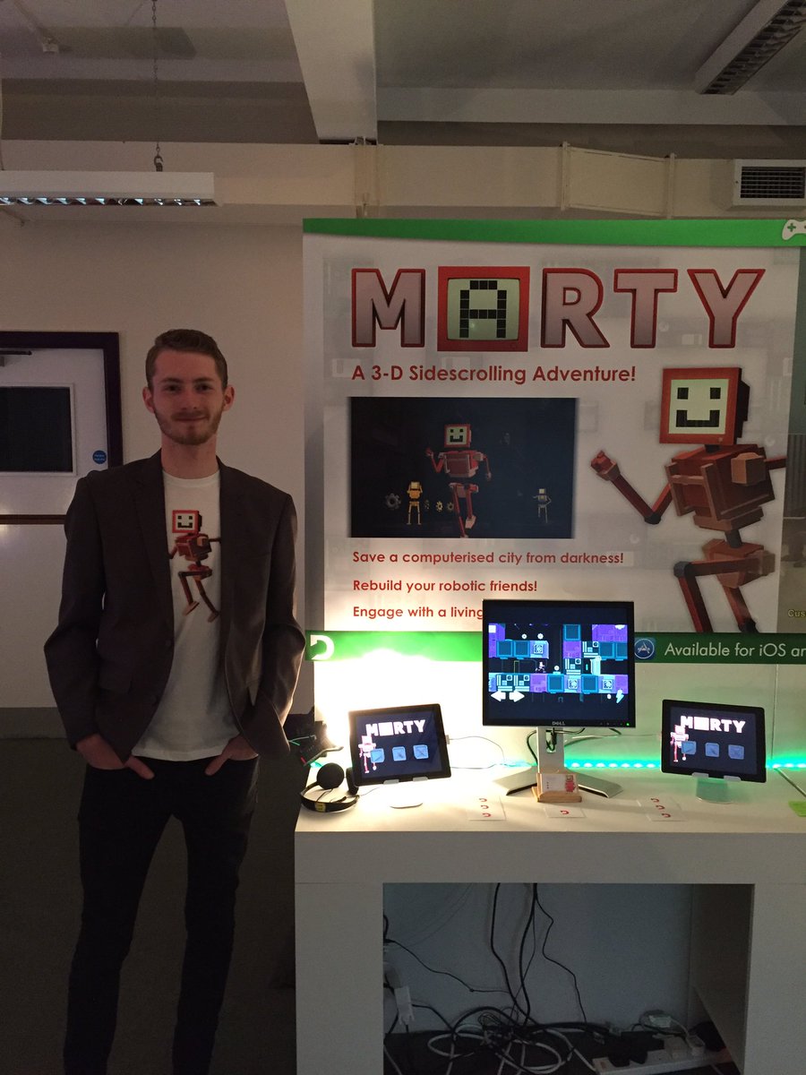 DomJonesDesign's tweet image. Marty is here! In a playable format, down at New Worlds Expo! @DigiArt_UoCIA