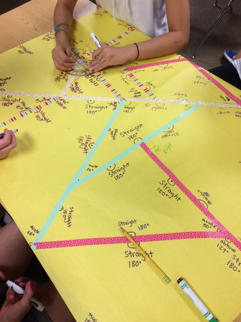 MT_MathDept's tweet photo. Angle challenge! How many degrees in a triangle? A quadrilateral? #proveit #Pop #tigerup #mathmatters https://t.co/96laBu1m79