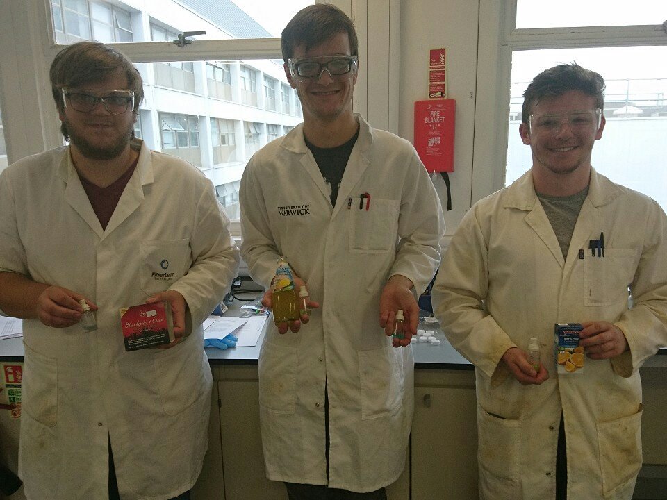 Set lrp in ug lab, vodka shot, mango juice and OJ polyNIPAM with LCST