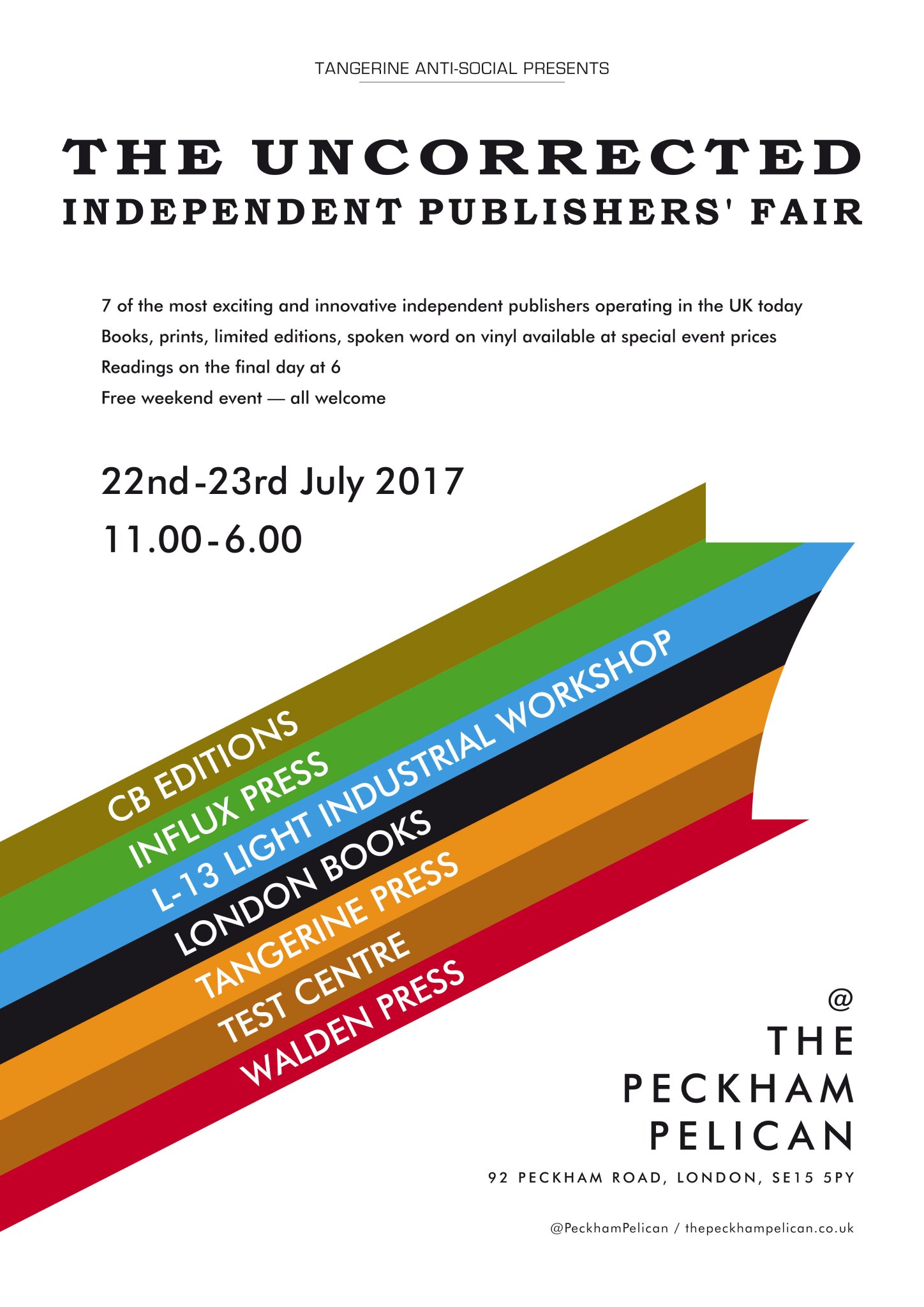Tangerine Press on Twitter "TheUncorrectedIndependentPublishersFair = coming soon...…