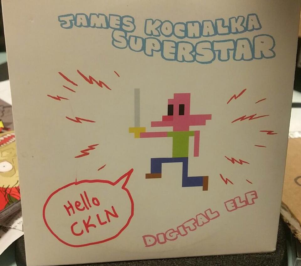 the_kochalka's tweet photo. When I sent Digital Elf to radio, I wrote little notes to the station on each CD. @GlitchToronto #CKLN https://t.co/TUaSe05Yw7 https://t.co/EgcmW34vAs