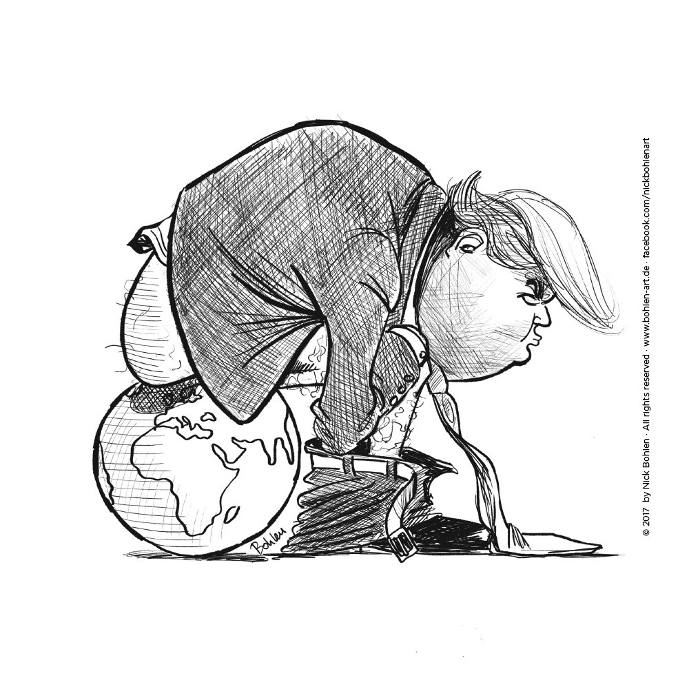 #DonaldTrump #PariserKlimaabkommen #ParisAgreement #bynickbohlen #caricature