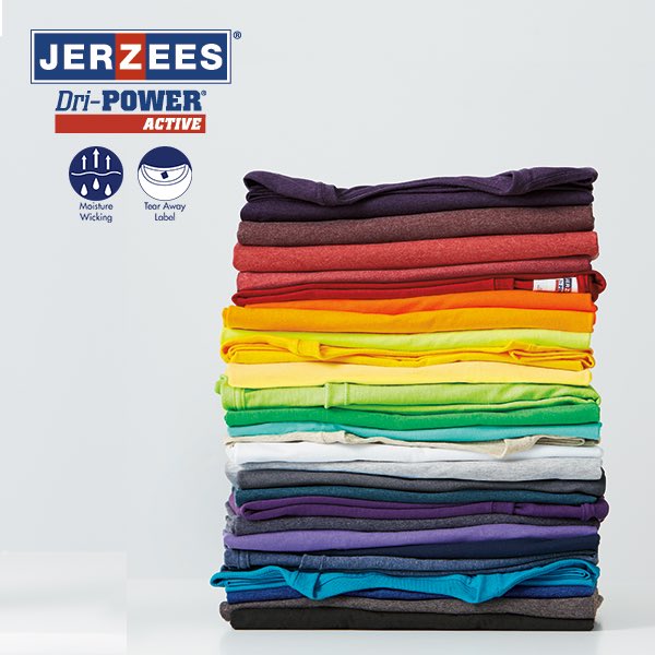 JERZEESApparel's tweet photo. For up to 48 colors at an exceptional value, choose #DriPower ACTIVE. https://t.co/Ek1mBnSzrw #ScreenPrinting #JERZEESApparel #DTG #DTGPrint https://t.co/YyOpg0s35v