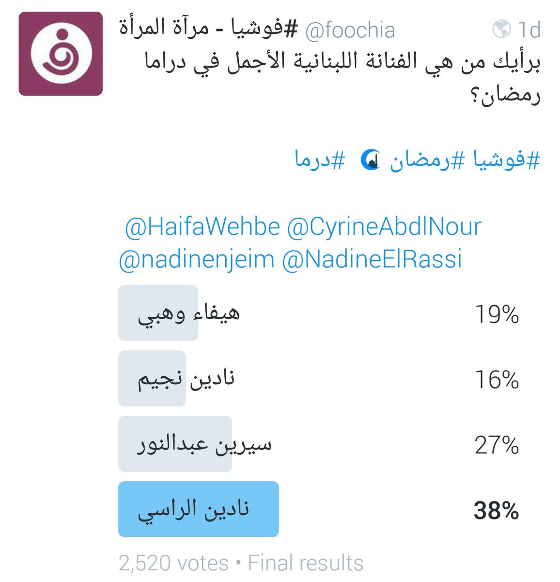 Nadine El Rassi Fans tweet media