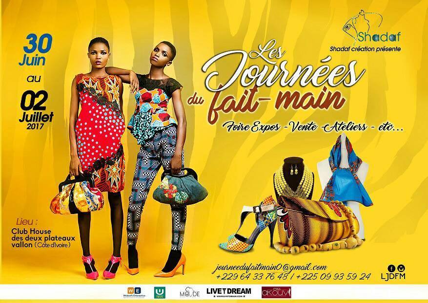 modeafriquetv's tweet photo. Les journées Du Fait-Main 2017 by @shad_affolabi
Du 30 Juin au 02 Juillet aura lieu l'édition 1 des #JDFM  à Abidjan, Cote d'Ivoire. https://t.co/rXGnrsbPBx