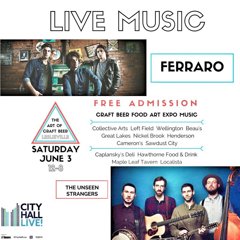 BitesNSightsTO's tweet photo. Tomorrow in #Leslieville #theartofcraftbeer #cityhalllive https://t.co/M5q5EIPX8J