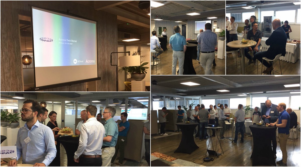 copaconederland's tweet photo. Welkom aan onze partners op de @Acronis #Tech #Borrel #2tCloud #partnerships. https://t.co/hShQYGyxPu