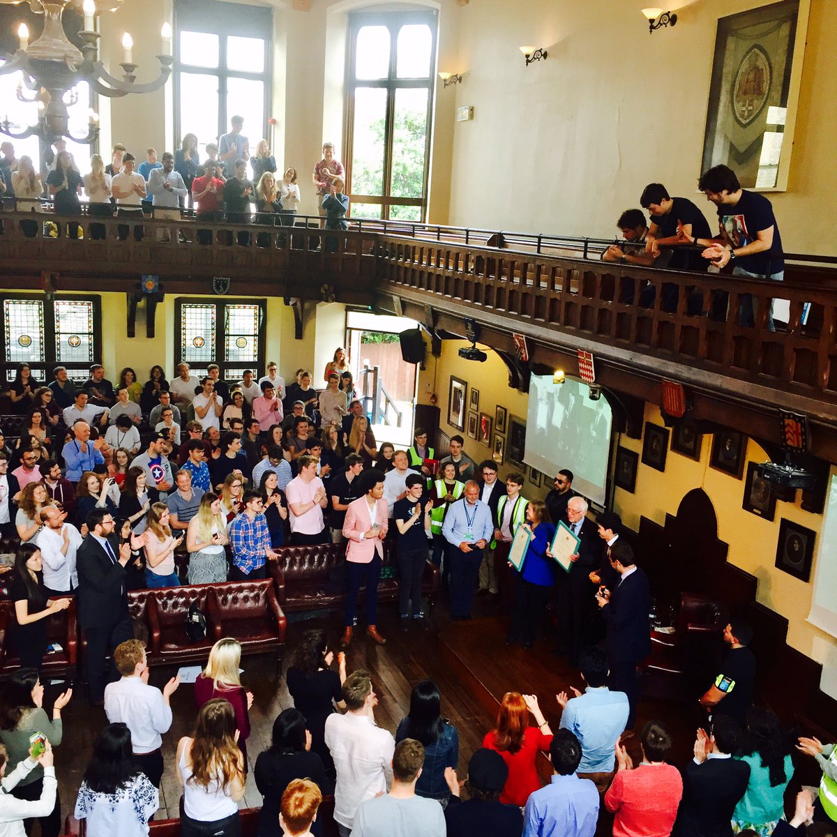 Incredible talk by Bernie Sanders at the #CambridgeUnion today!