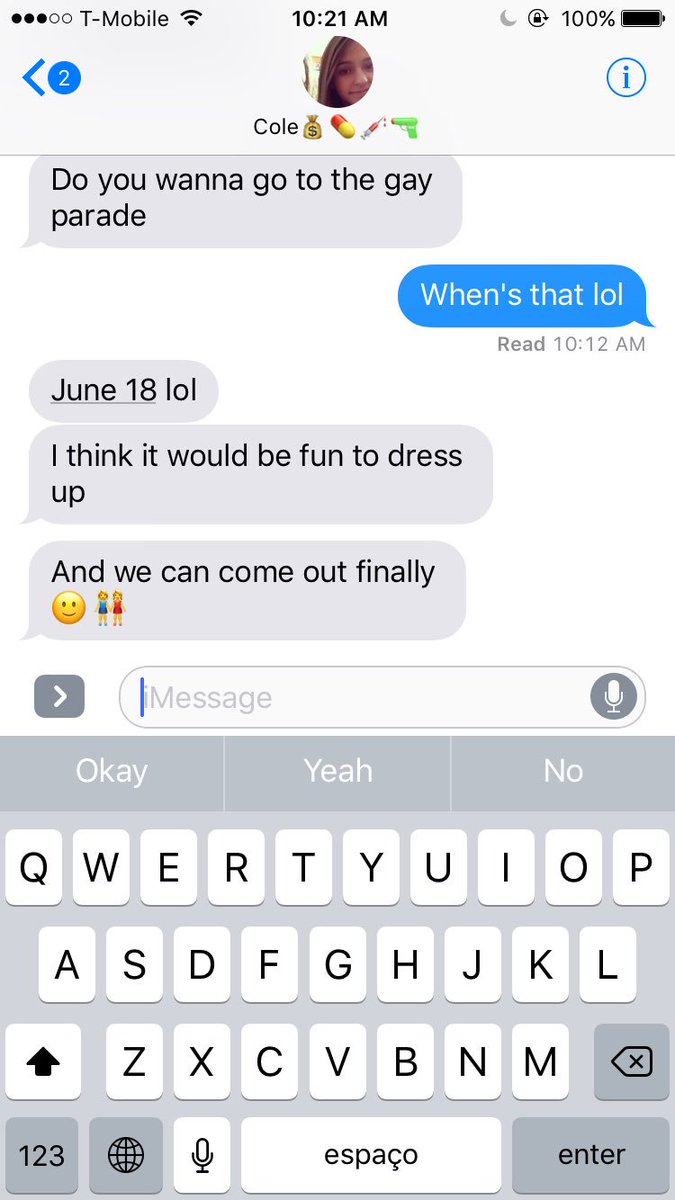 marlenecosta16's tweet photo. the texts I get from this one...#wearenotgay https://t.co/3WzWMbW9zB