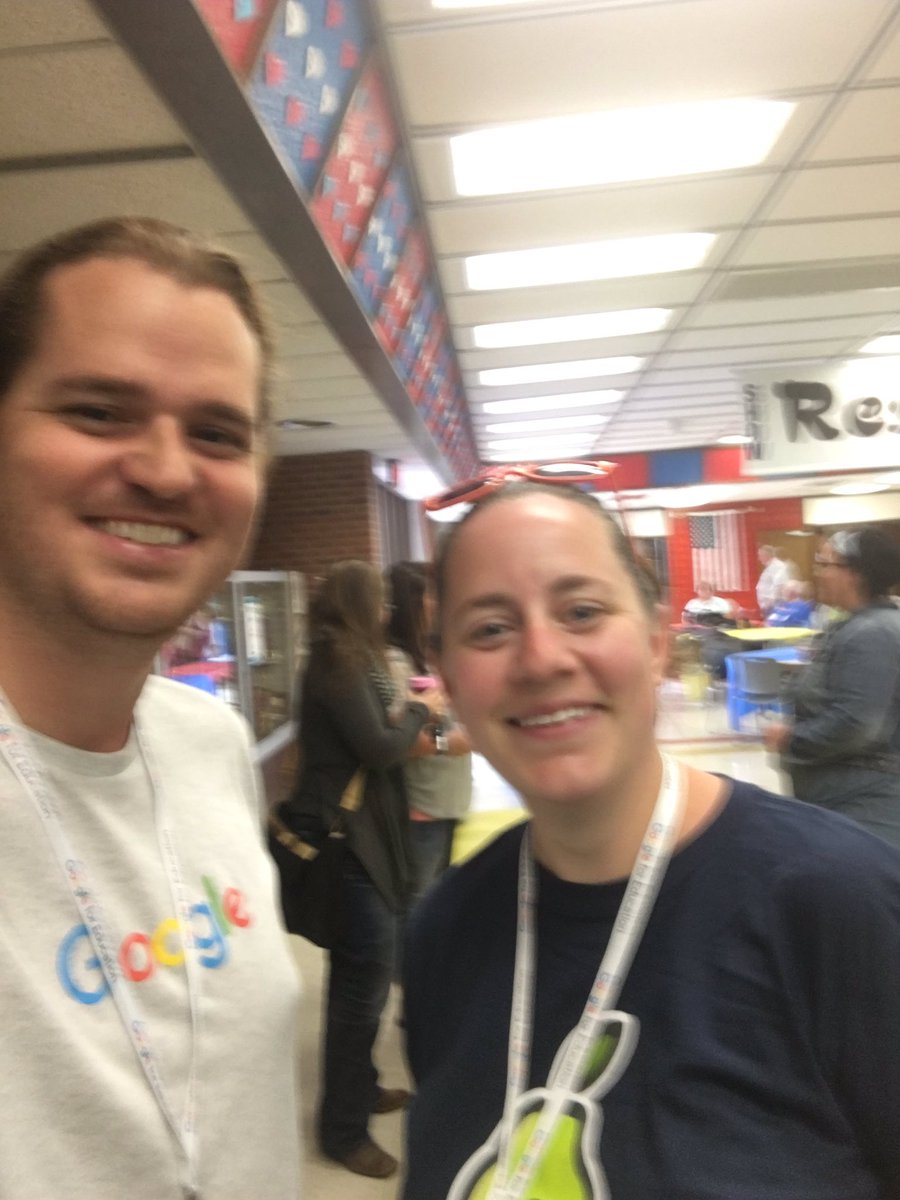 deener2002's tweet photo. Hanging with Nick at the Google Summit!! @edtechteam @PearDeck https://t.co/5IqlpoyMXC