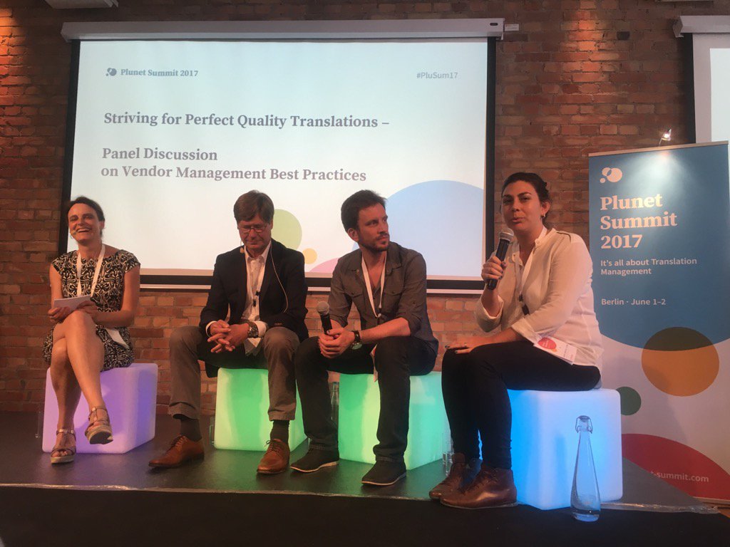 Plunet_News's tweet photo. Last session for the conference: welcome to our vendor management panel! #plusum17 https://t.co/g8XfJrqvxh
