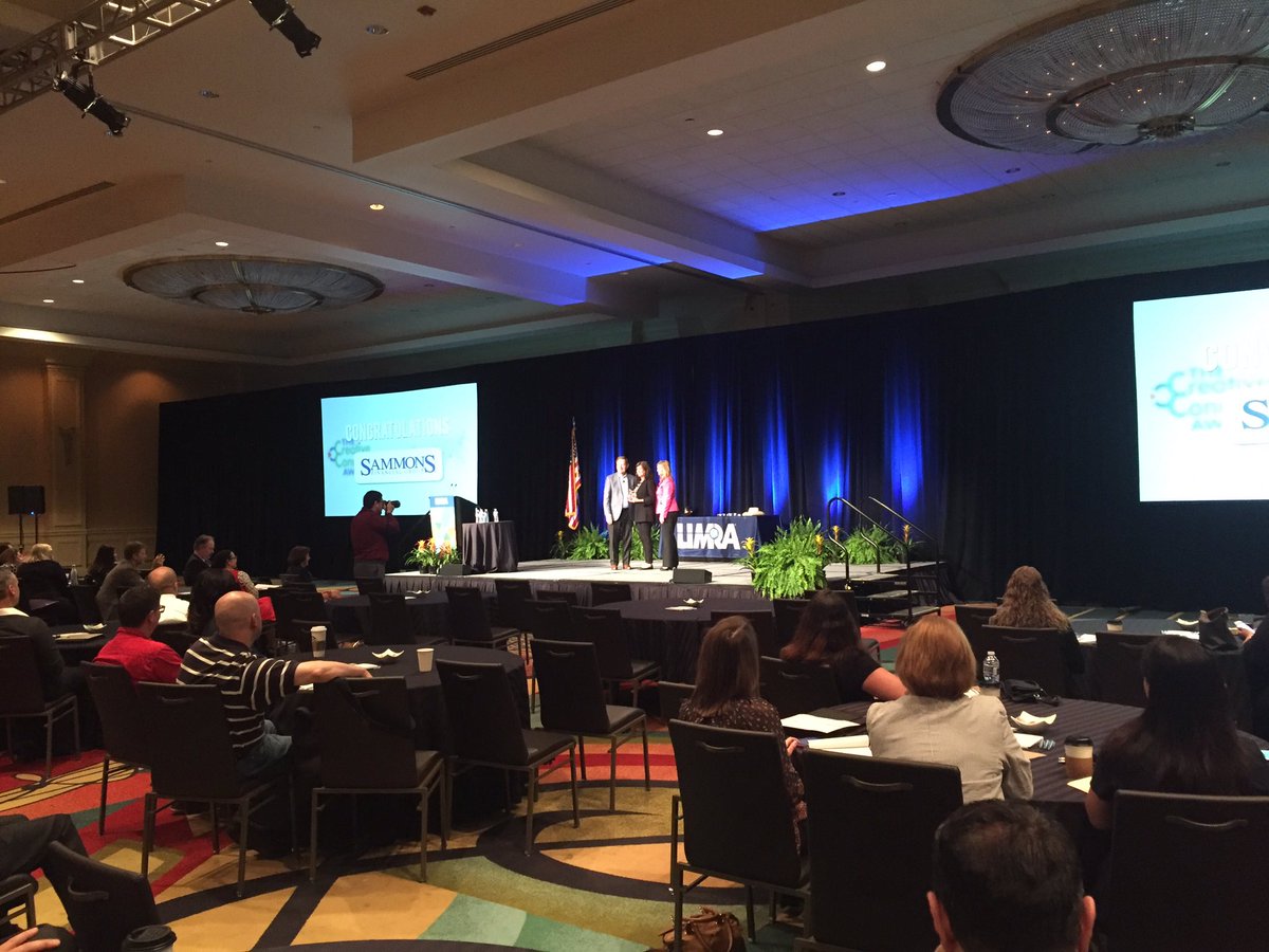 LIMRA_CRS's tweet photo. Congratulations to @SFGCompanies for your #CreativeConnections2017 award at #2017MktgConf! https://t.co/J0HLPMEwzM