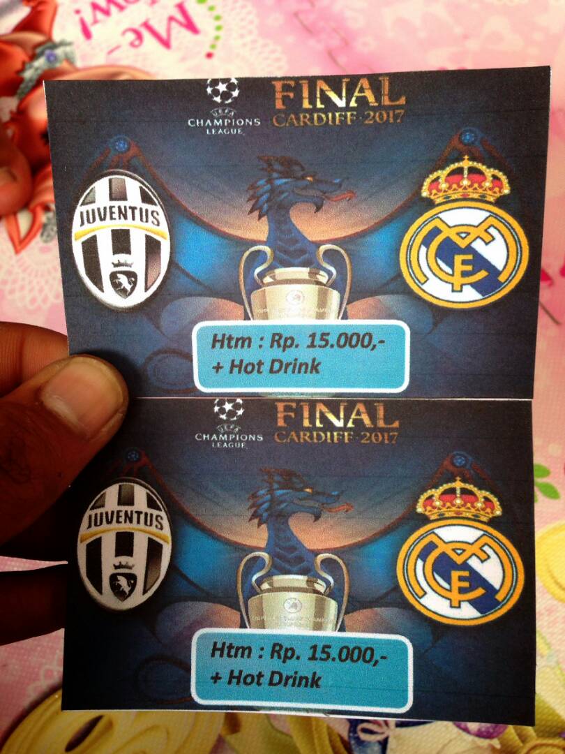 Untuk order tiket bs dilakukan di toko Ketua (Robi), Jl Diponegoro Aur Kuning

 pict:  penampakan tiket #uclfinal2017 <a href="/JCI_Bukittinggi/">curvaSUDuik</a>