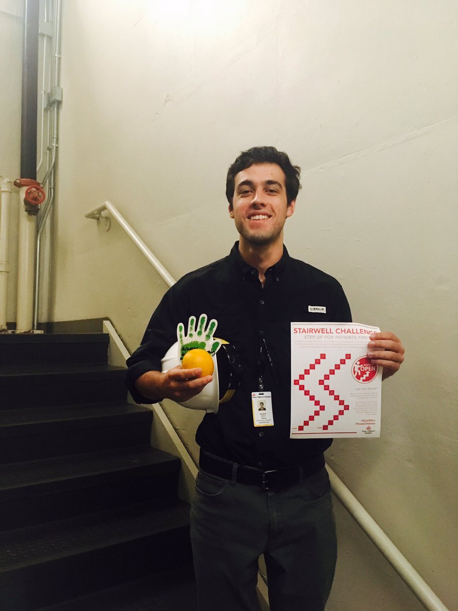 SarahGreenTCU's tweet photo. Caught you climbing! Keep up the great work. #stairWELL #texaschildrens #wellbeing https://t.co/Spwx6vP65A