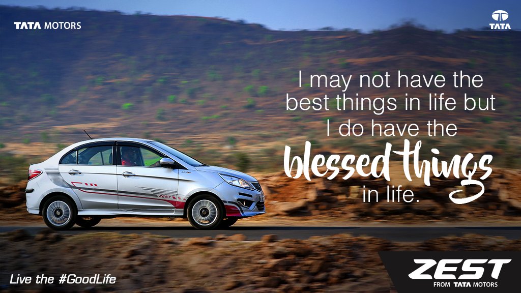 When you appreciate what you have, the #GoodLife seems even better!  #tatazest <a href="/TataZest/">The Zest</a> #mumbaitatadealers x.com/TataZest/statu…