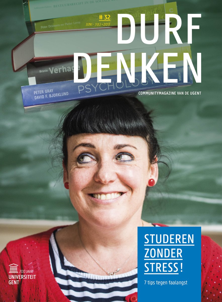 ugent's tweet photo. Last van faalangst? In de nieuwe #DurfDenken vind je nuttige tips van onze studentenpsychologen #blokingent https://t.co/mosEkJRtrM https://t.co/YzXSdRwUPV