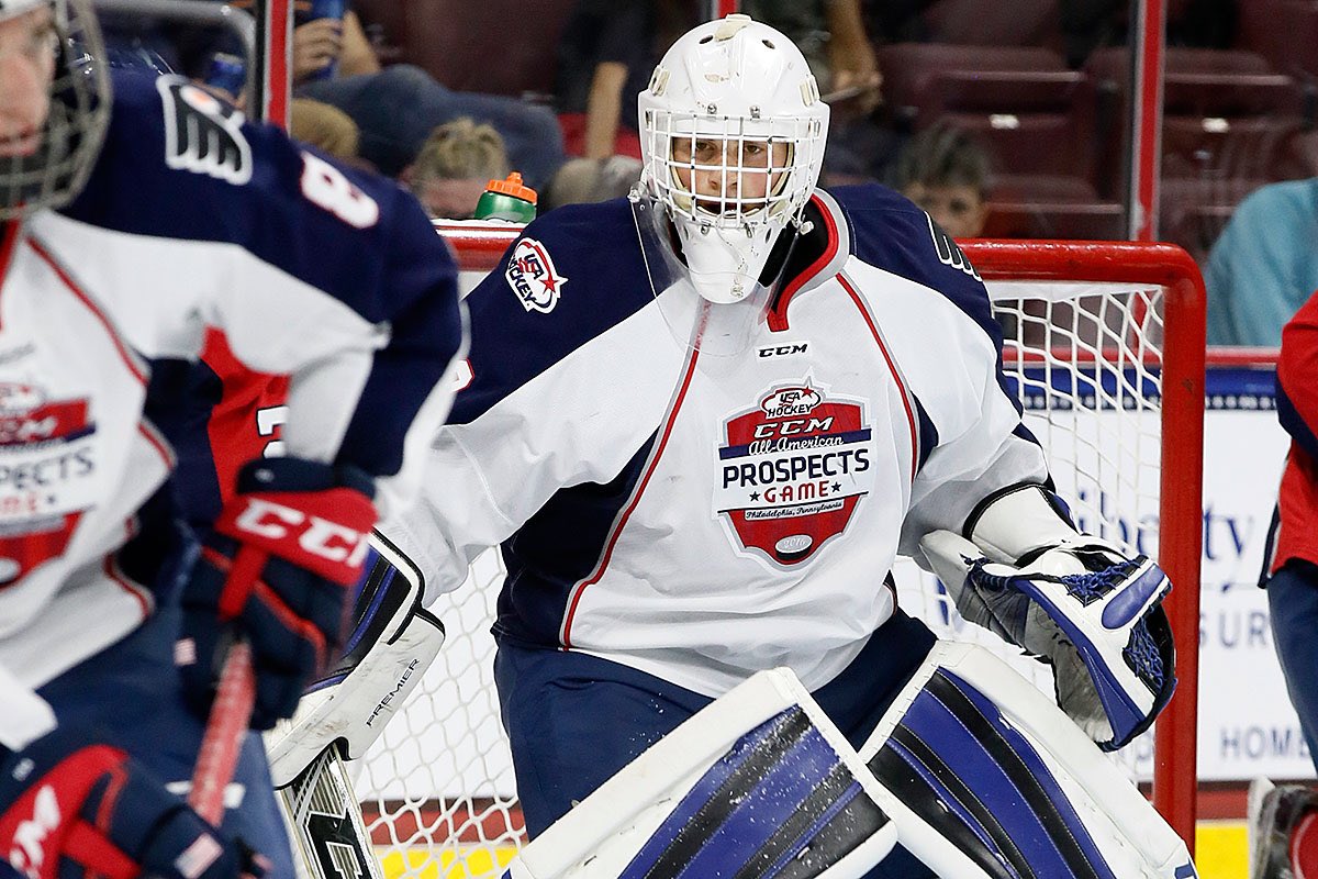 SabresLive's tweet photo. Northeastern Goalie Cayden Primeau joins the show next, live from the NHL Scouting Combine! #NHL100 https://t.co/khb2phFnnR