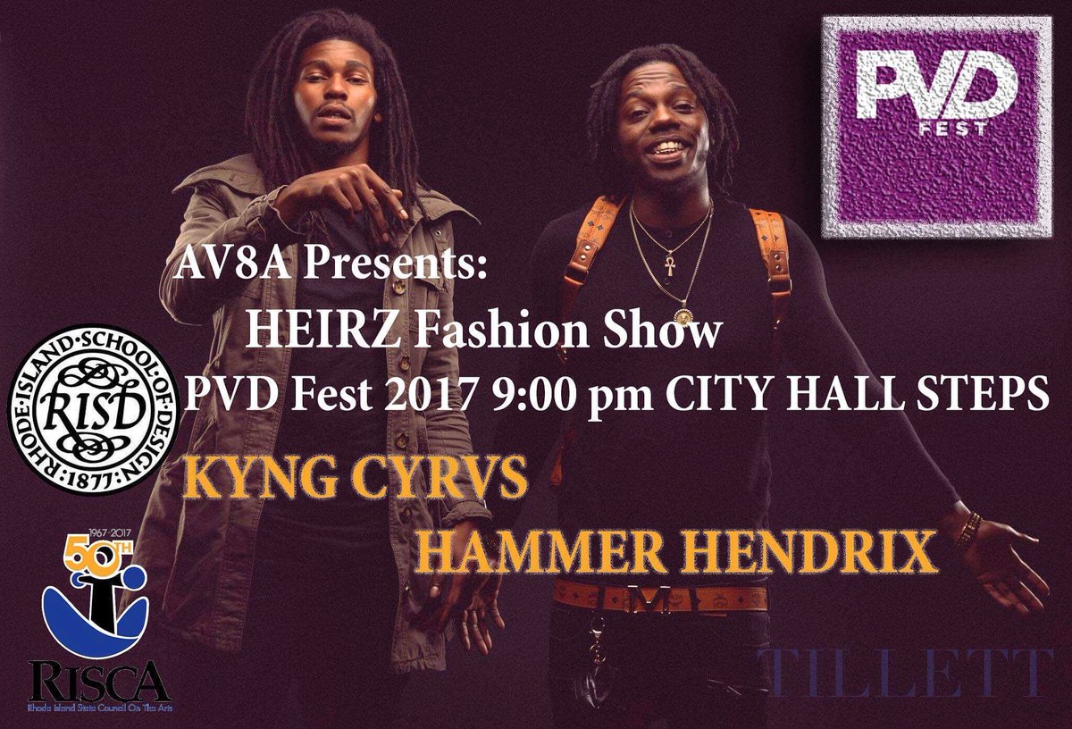 HammerBeanz7's tweet photo. 9pm sat @ The Peoples Stage on city hall steps fashion show/performance/video #HammerHendrix #KingCyrvs #PvdFest #Pvd https://t.co/yPbg4asDL0