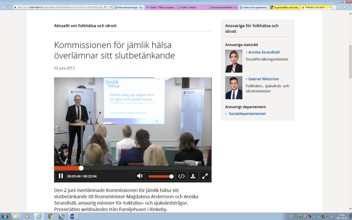 CormanDiana's tweet photo. Bild från pressträffen om slutbetänkande från nationella kommissionen för jämlik hälsa. https://t.co/X67VQE0vrB