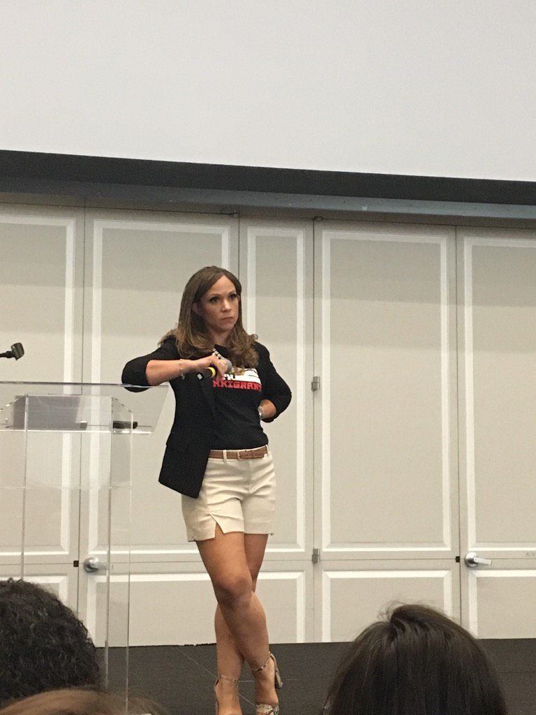 The incomparable Professor <a href="/MHarrisPerry/">Melissa Harris-Perry</a> speaking to students about the power of women's work &amp; knowledge. #NCCWSL17
