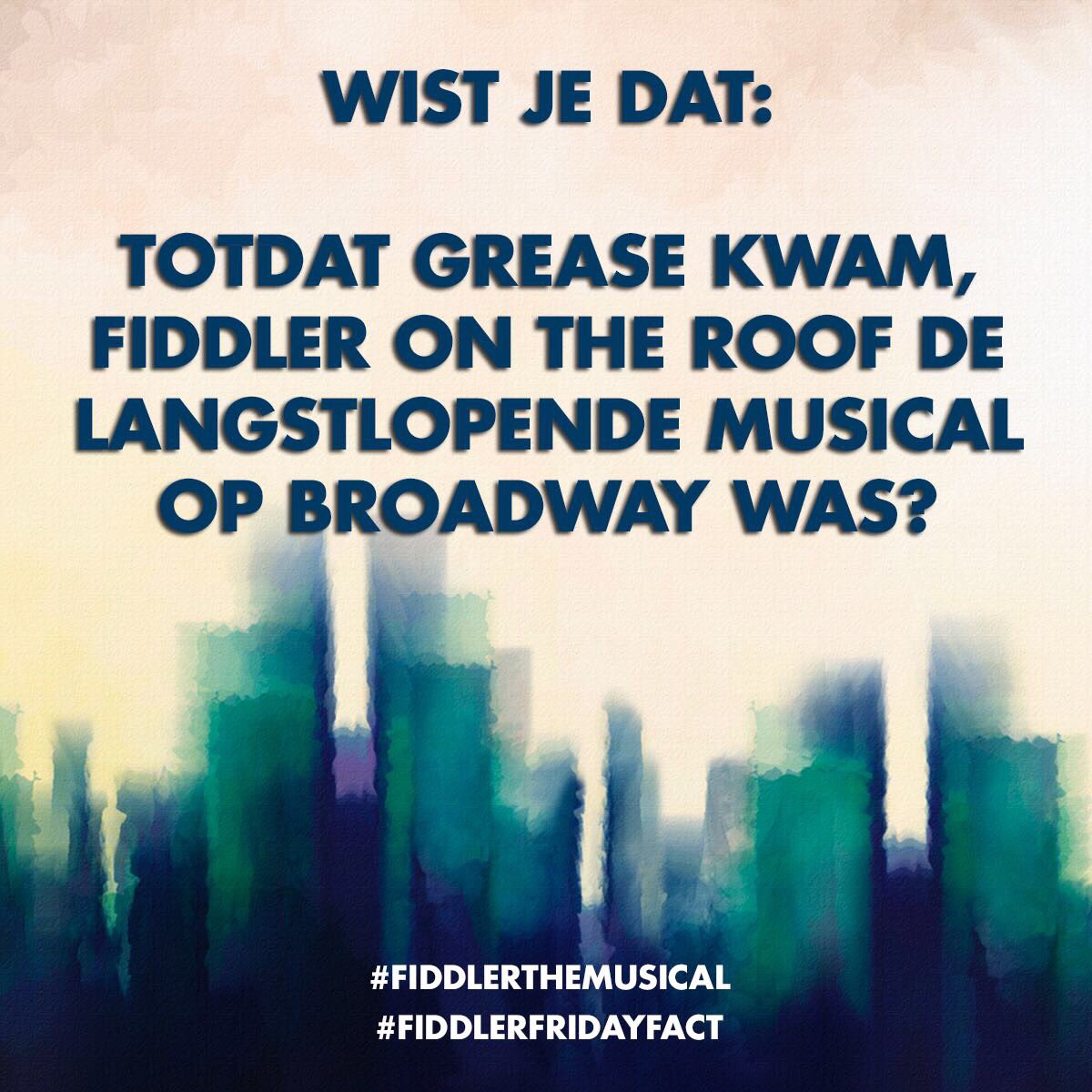 Fiddler_NL's tweet photo. Tijd voor een Fiddler Friday Fact! #FiddlertheMusical #FiddlerFridayFact https://t.co/GFcVZzC18h