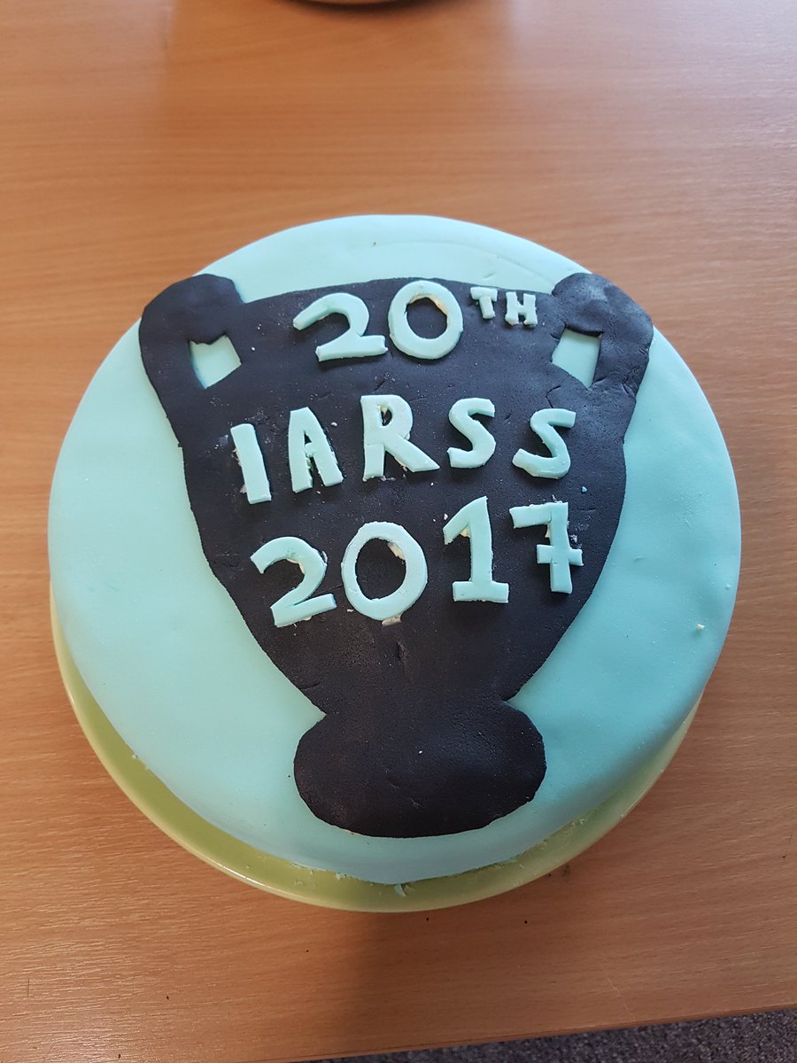 IARSS2017's tweet photo. Happy Birthday #IARSS! Celebratory cake has been presented here @UniofBradford @IARSS2017 https://t.co/HZSkPMR8wP