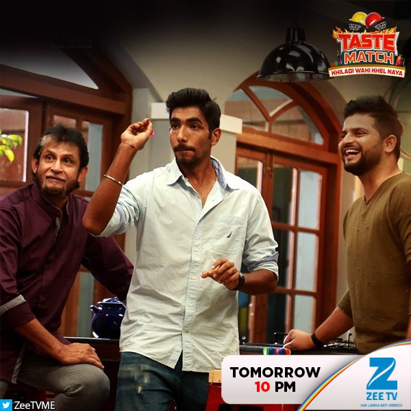 ZeeTVME's tweet photo. Watch India's best finisher & best death bowler together exclusively on #TasteMatch tomorrow at 10 PM only on #ZeeTVME https://t.co/o7LnYxj5Oy