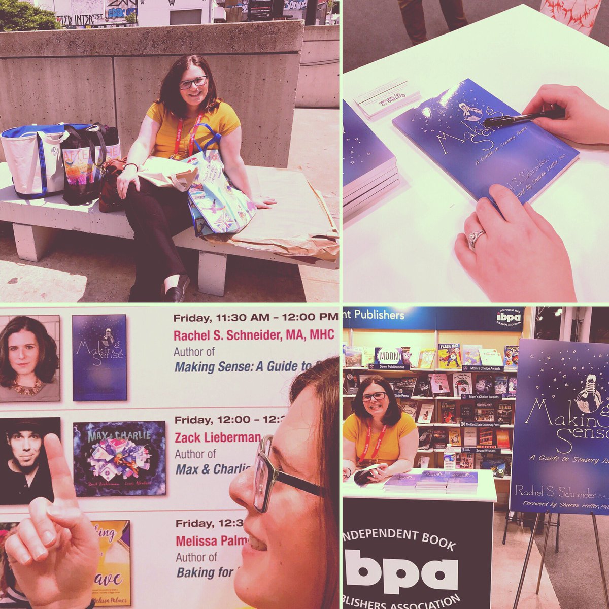 Awesome day at <a href="/BookExpoAmerica/">BookExpo</a> signing copies of #MakingSense and teaching people about #SensoryProcessingDisorder
