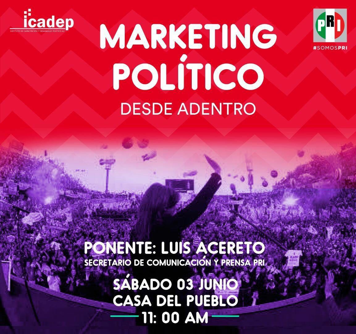 IRHYucatan's tweet photo. Les invitamos a la conferencia "El Marketing Político Desde Adentro". Impartida por @LuisAcereto. Mañana 11am. 

#CapacitandoyFormando https://t.co/g0qywFmHJy