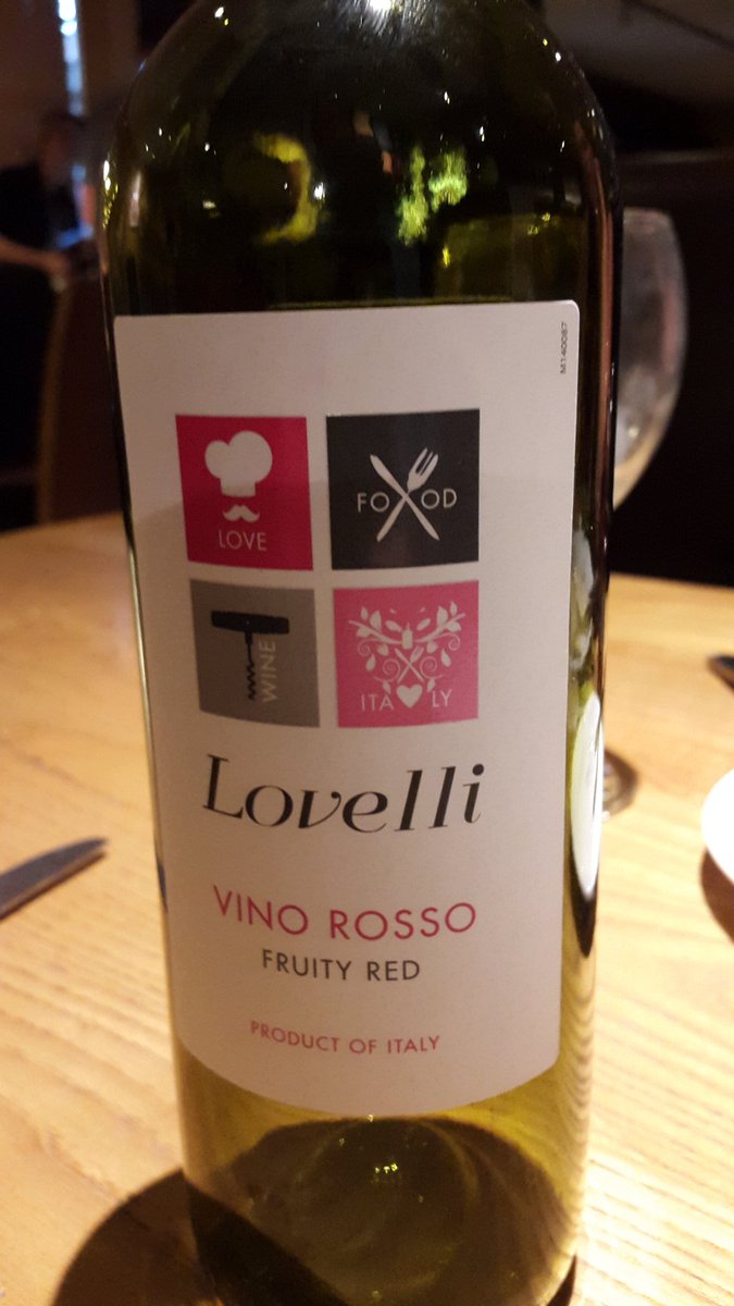 Just had a lovely bottle off wine