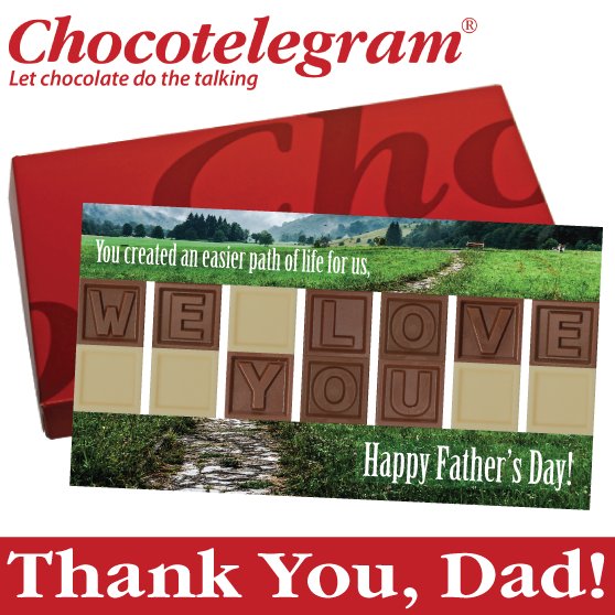 ChocotelegramUS's tweet photo. Thank your dad this Fathers Day with a Chocotelegram! https://t.co/rBN0Dblo7F https://t.co/keOfY50jXd