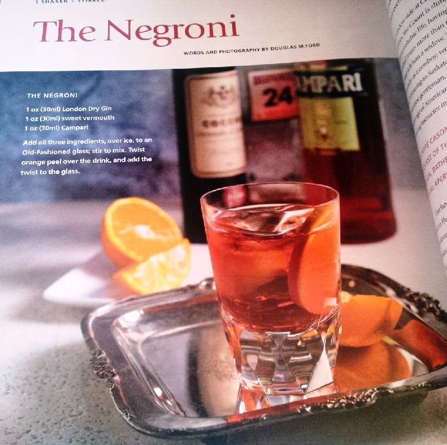 Always a good day when this shows up in the mail, especially with a piece on my favorite cocktail. #negroni Thanks + cheers <a href="/singleminded/">Single Minded</a>