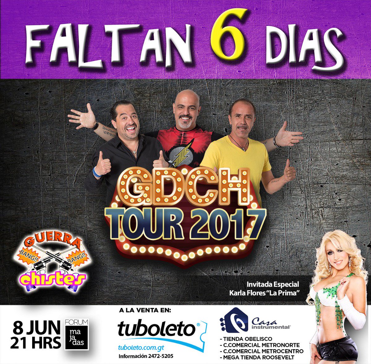 timeforshowgt's tweet photo. Falta poco para reír sin parar, compra tus boletos en https://t.co/nDYDT8JRD4 y puntos de venta de casa instrumental !! https://t.co/CQ5QpH6LlZ