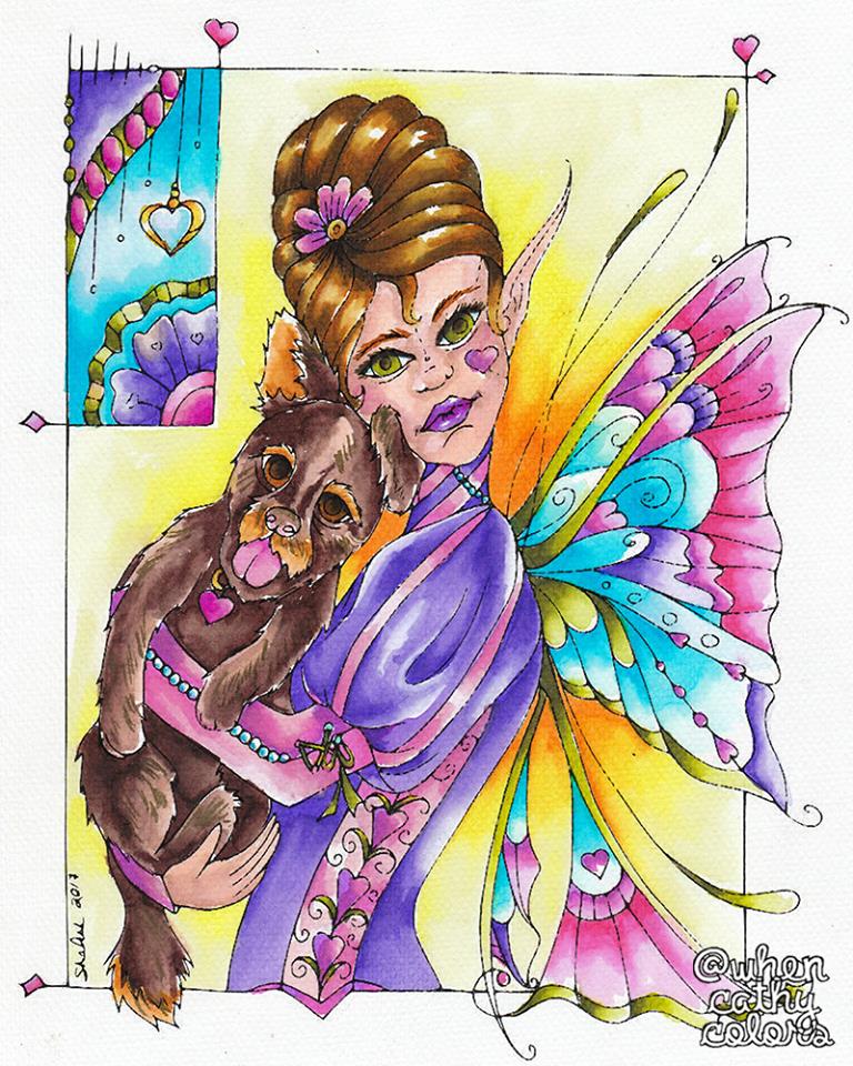 From our June 2017 issue. Colored by Cathy Lasam-Ballo. etsy.me/2qJslAI #Colouring #AdultColouring