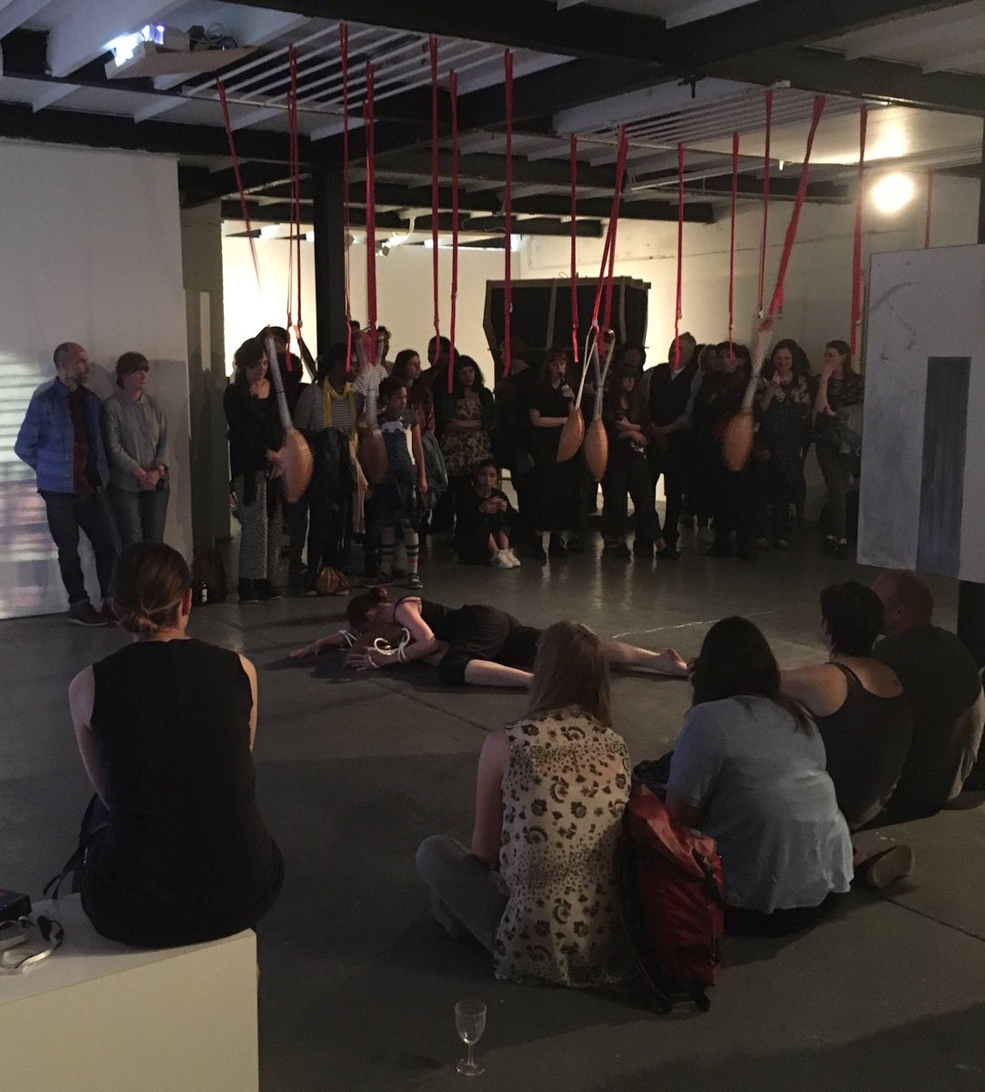 gregjsalter's tweet photo. Really enjoyed our MA curating students' show @Room7Curating 👍🏻👍🏻🎉 🍾 https://t.co/aAo3rnkk67