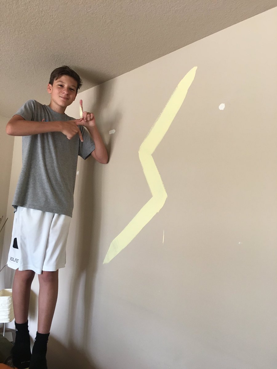 RepAmyNielsen's tweet photo. .@LibertyHS_Kibby -Can't decide if we should paint over this or keep it... #gobolts #libertylightening #boltmania https://t.co/nBui5D2Dex