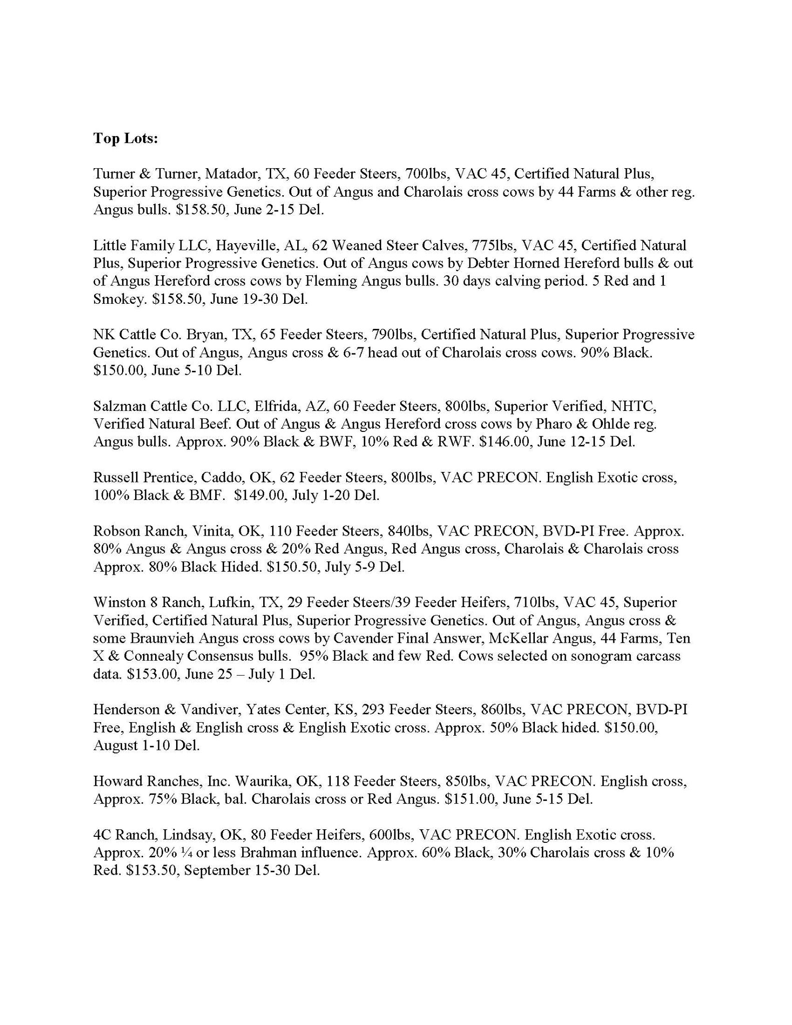 Superior Livestock V Twitter Here Is A Press Release Including