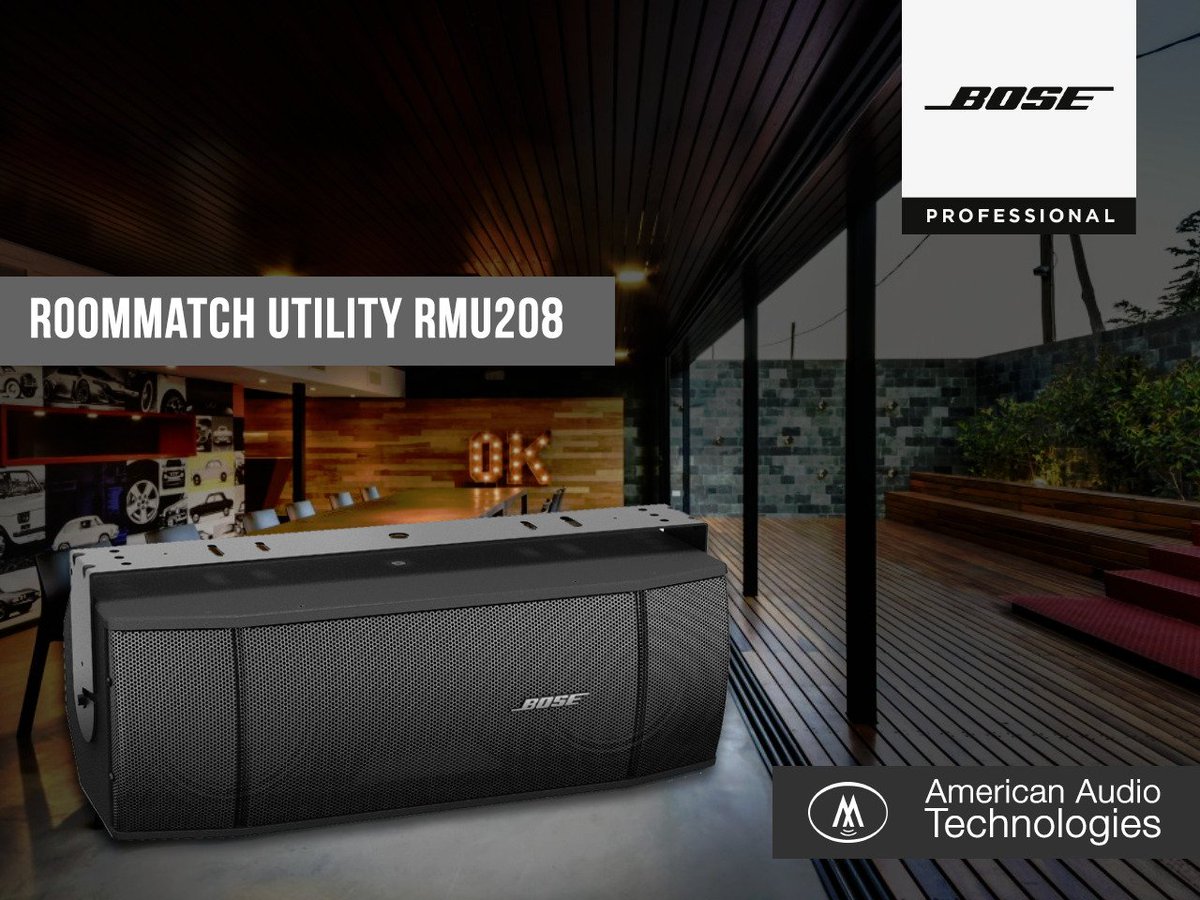 aat_mex's tweet photo. El RoomMatch Utility RMU208 diseñado para su uso en  aplicaciones de alta calidad  bajo-balcón. Con un controlador Bose® EMB2👊👊 https://t.co/oD4jAJyC5N