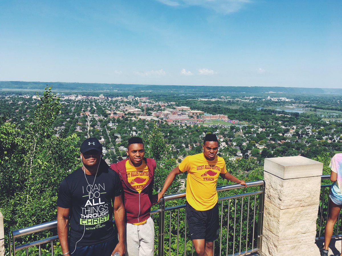 WACTrack's tweet photo. Just some young trackletes going crazy in La Crosse! Good luck today and tomorrow gents! @WAC_Hurdler @KelshawnDaGreat @JeffLeflore https://t.co/3Przq7pKGe