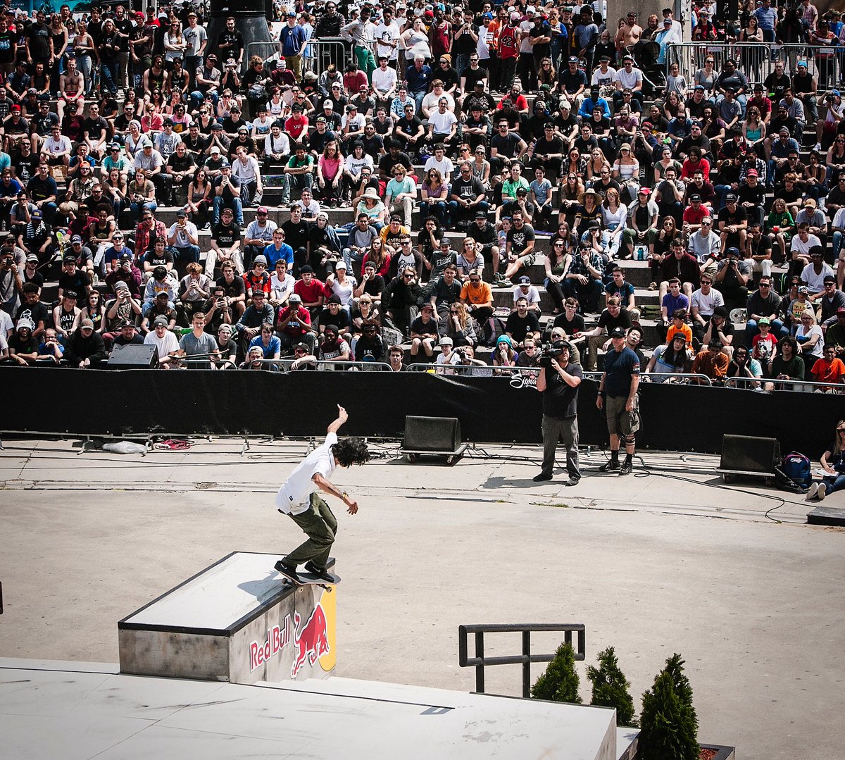 CaRampWorks's tweet photo. Flashback to a couple weeks ago .@TrevorColden back smith in Detroit at the .@redbullskate #Hartlines contest we designed and built 🙌🏼 https://t.co/2HVIEgBVhj