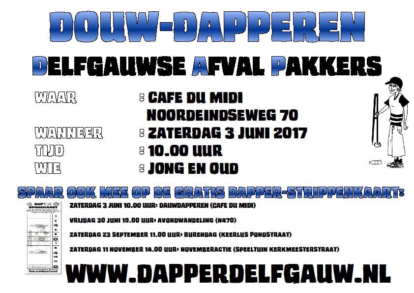 Zaterdag #dapperdelfgauw opruimen in de natuur, bij Cafe du Midi
